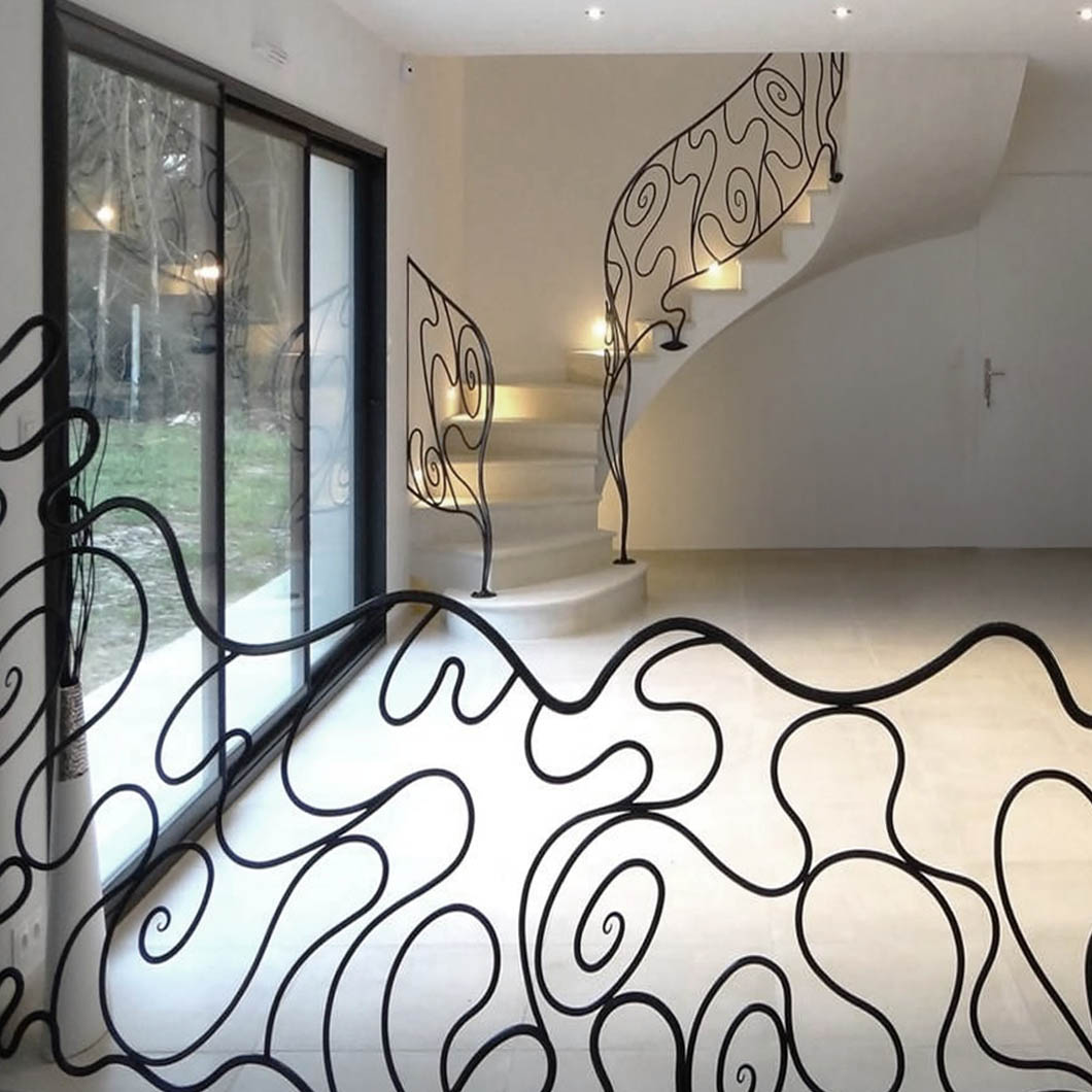 Ferronnerie d'Art Charlie Boquet Rampes d'éscaliers